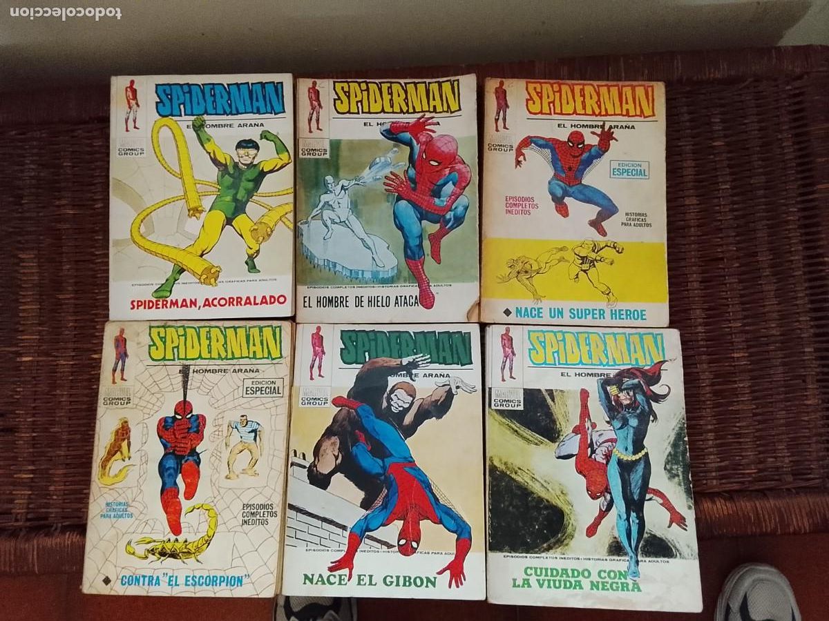 Comics: Lote 18 comics Spiderman 1972-73 n&ordm;5,9,10,11,12, 16,17,20 37,40,42,46 al 54
