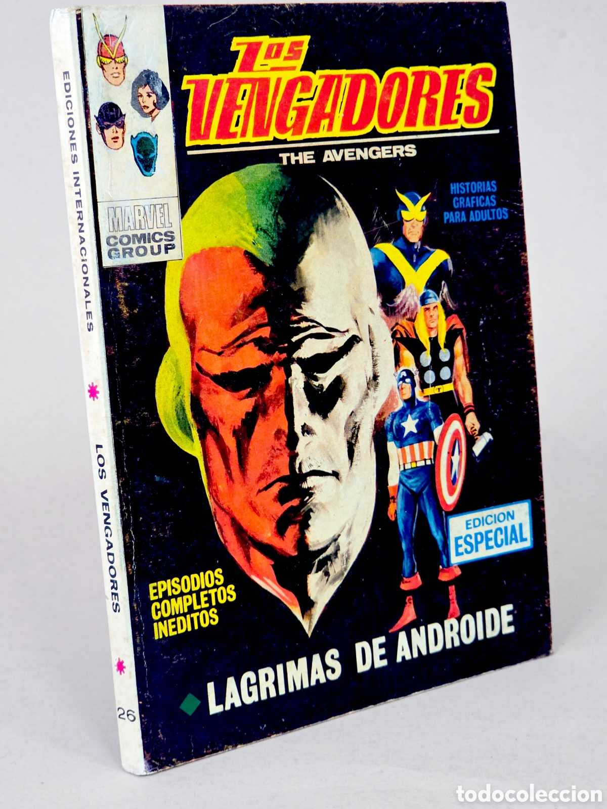C&oacute;mics: C&Oacute;MIC LOS VENGADORES 26 L&Aacute;GRIMAS DE ANDROIDE VOL.1 VERTICE MARVEL TACO VOLUMEN BUEN ESTADO