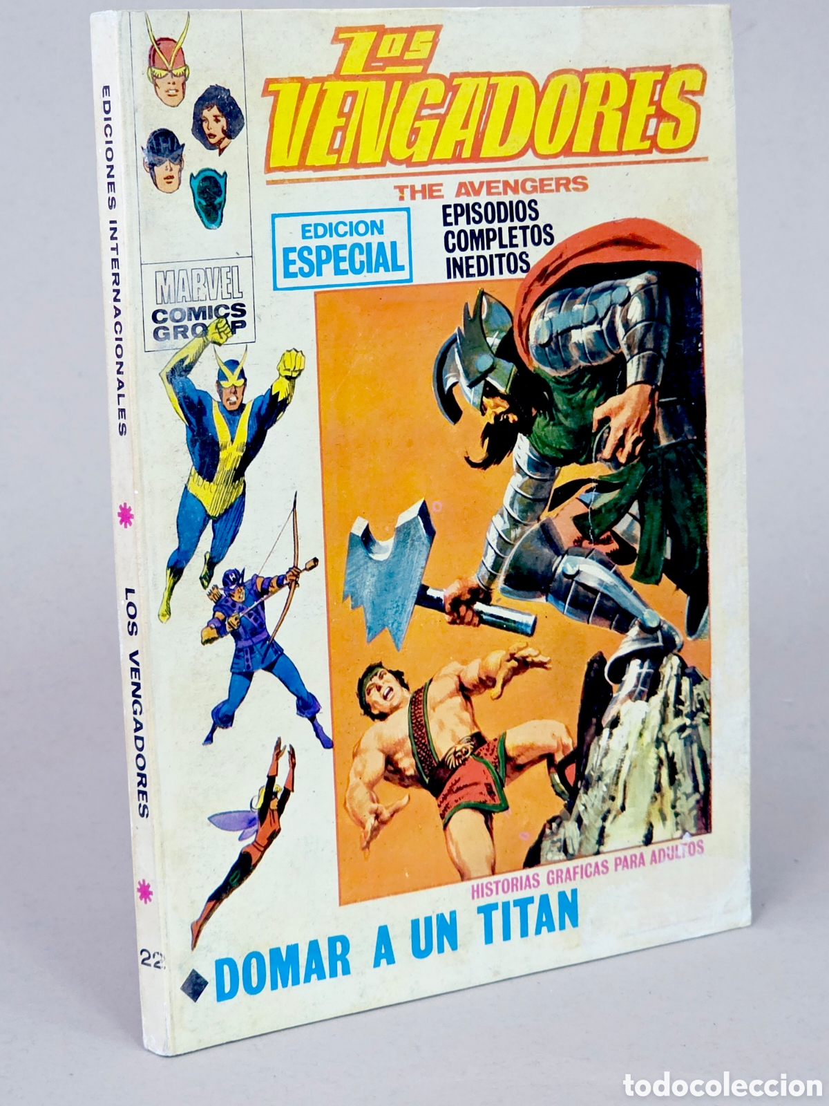 C&oacute;mics: C&Oacute;MIC LOS VENGADORES 22 DOMAR A UN TIT&Aacute;N VOL.1 VERTICE MARVEL TACO VOLUMEN BUEN ESTADO