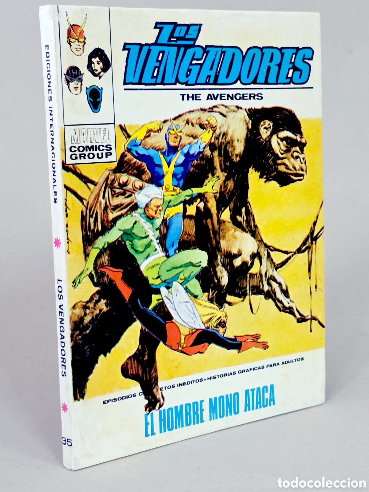 C&oacute;mics: C&Oacute;MIC LOS VENGADORES 35 EL HOMBRE MONO ATACA LETAL VOL.1 VERTICE MARVEL TACO VOLUMEN MUY BUEN ESTADO