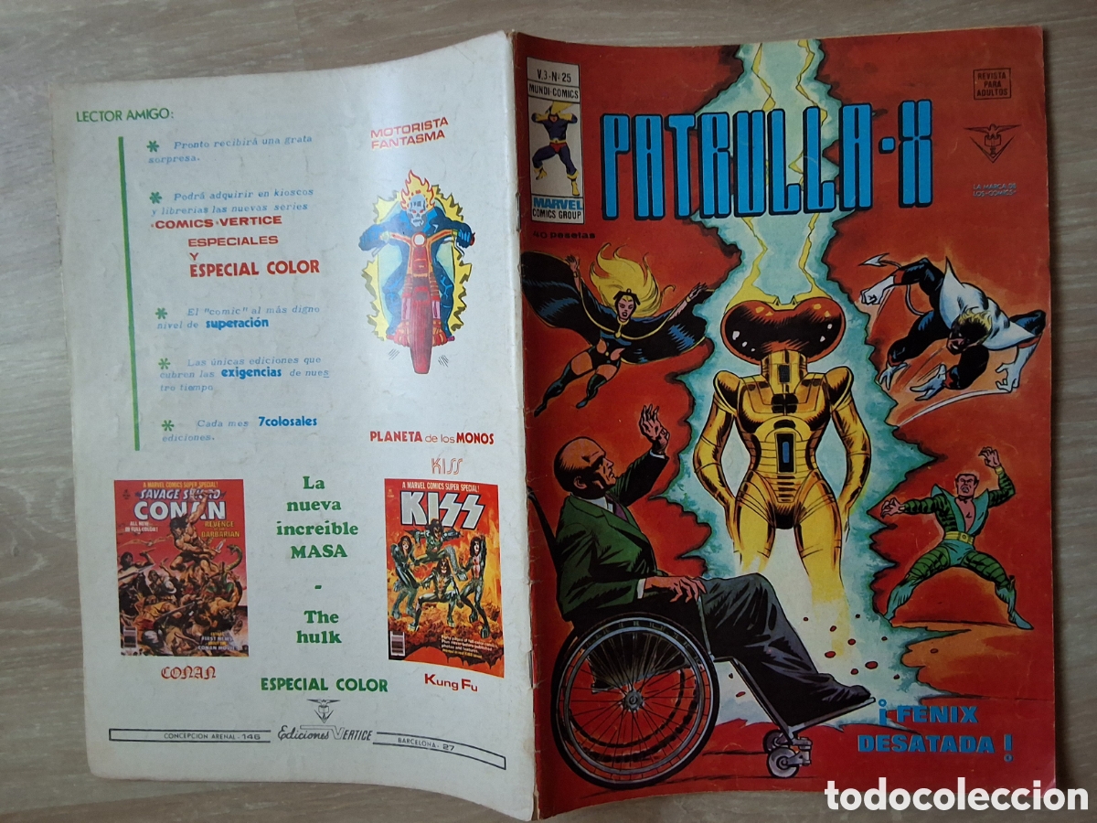 C&oacute;mics: Patrulla X comic volumen 3 n&uacute;mero 25 edita mundi comics