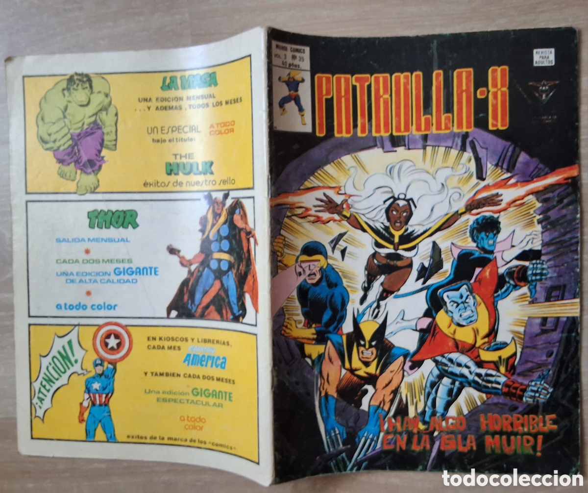 C&oacute;mics: Patrulla X comic volumen 3 n&uacute;mero 35 edita mundi comics