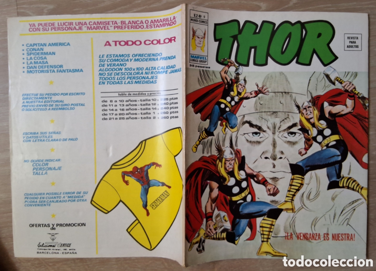 C&oacute;mics: Thor comic volumen 2 n&uacute;mero 9 edita mundi comics