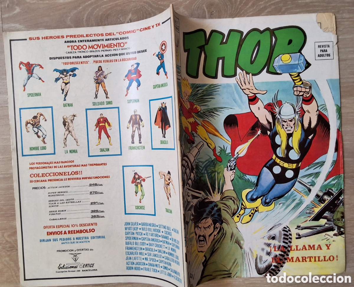 C&oacute;mics: Thor comic volumen 2 n&uacute;mero 27 edita mundi comics - Foto 1