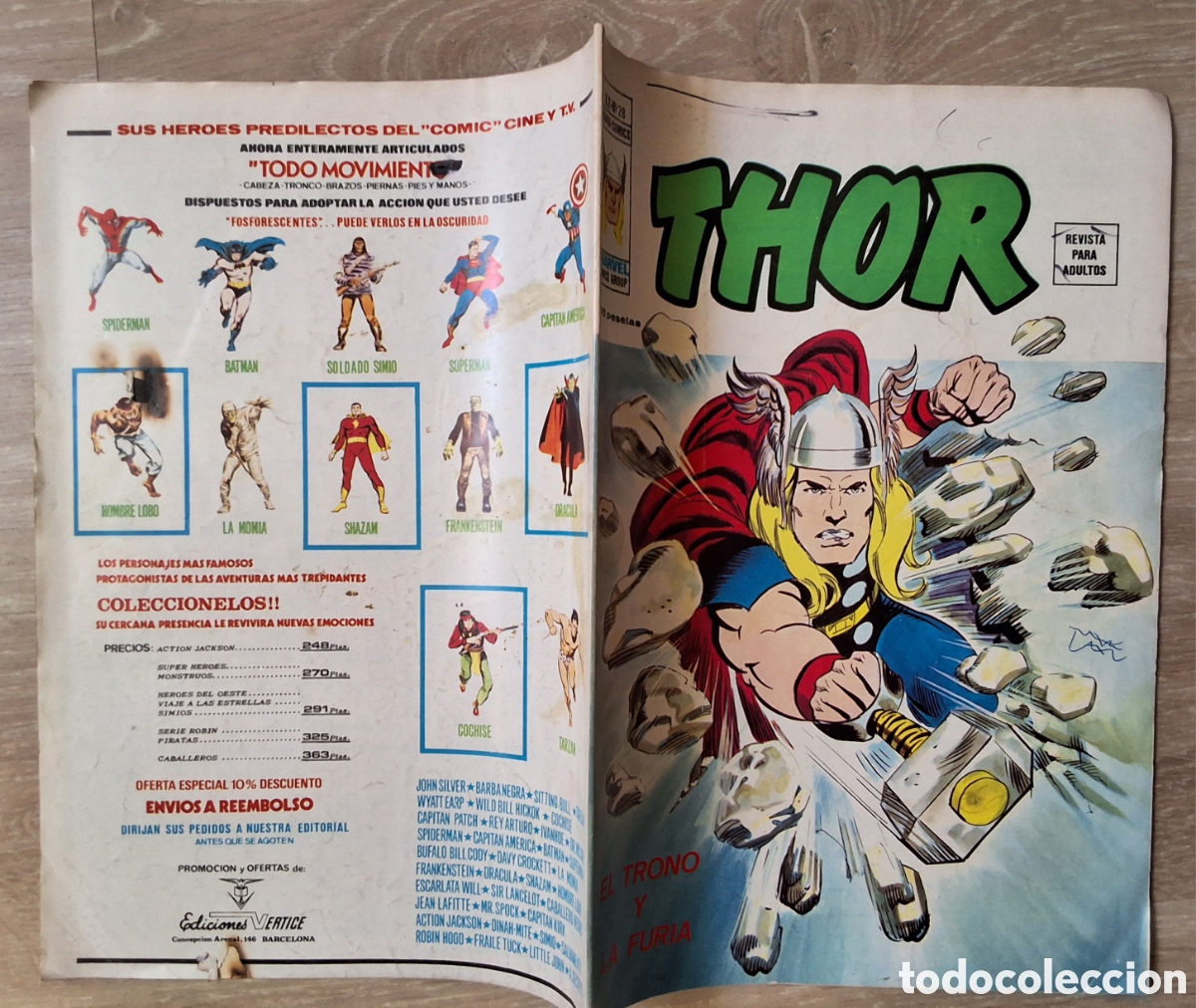 C&oacute;mics: Thor comic volumen 2 n&uacute;mero 28 edita mundi comics