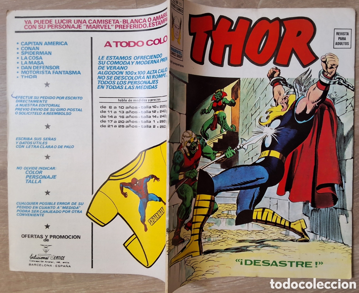 C&oacute;mics: Thor comic volumen 2 n&uacute;mero 10 edita mundi comics