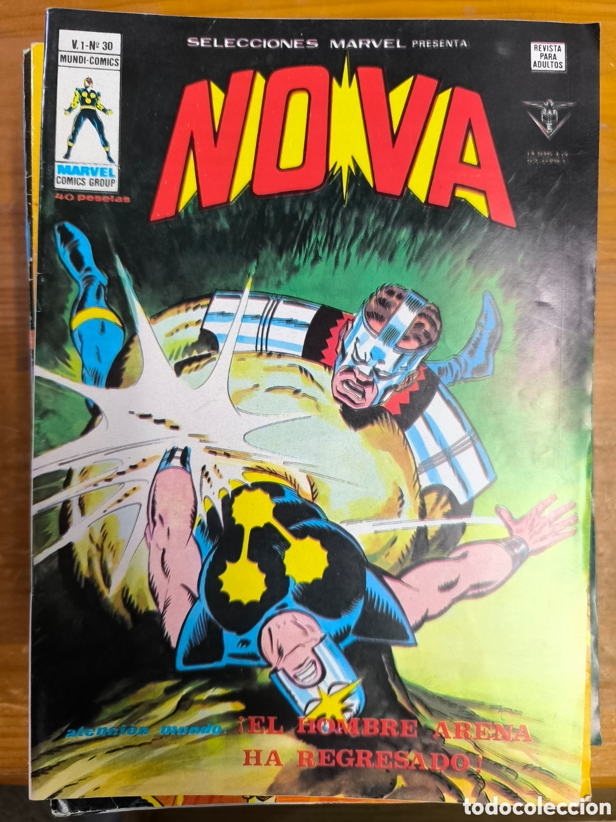 C&oacute;mics: Nova el hombre arena ha regresado comic v&eacute;rtice n 30