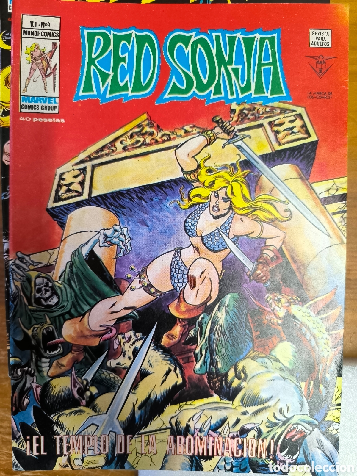 C&oacute;mics: Red sonja el templo de la abominacion v&eacute;rtice n4