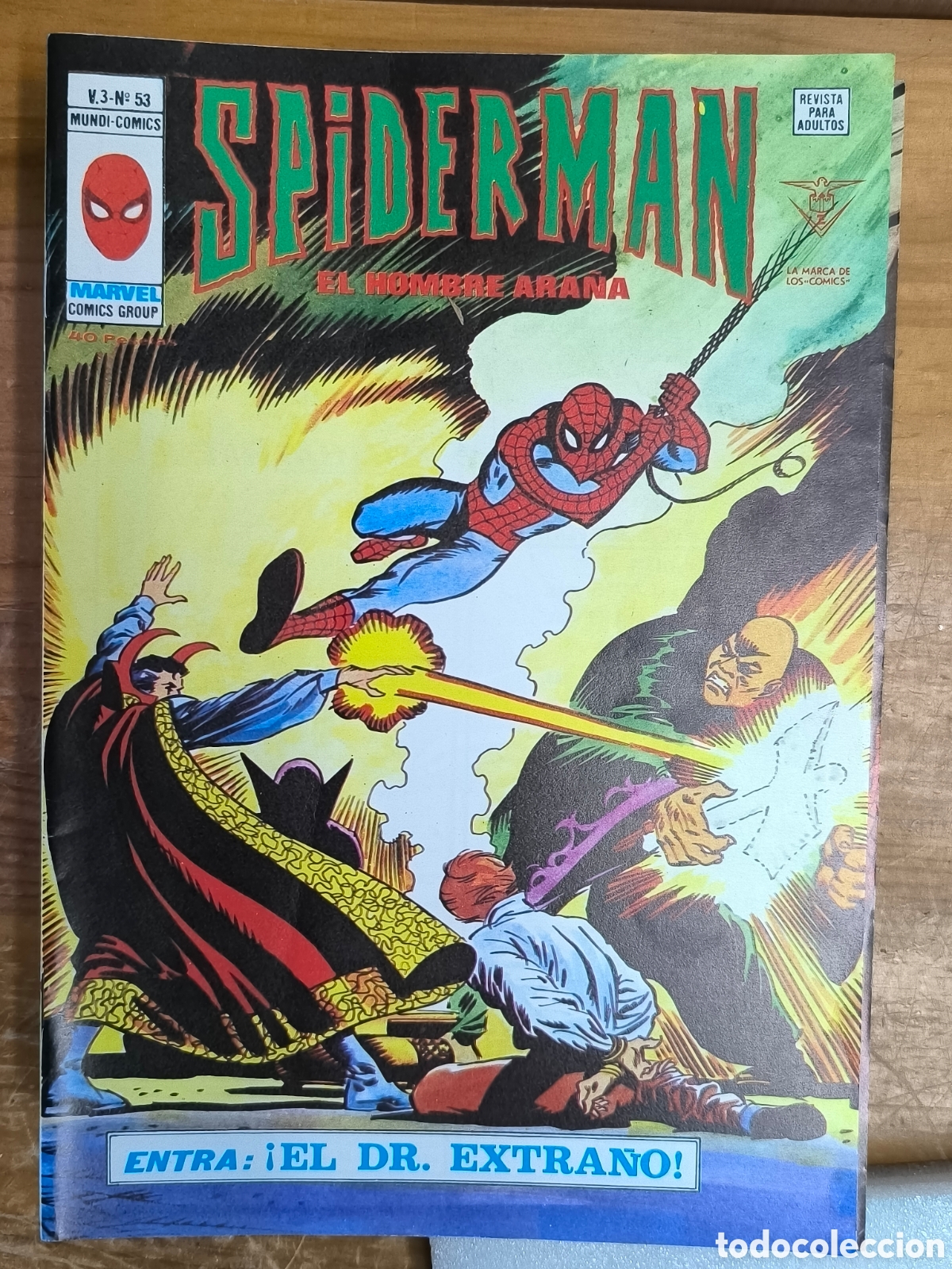 C&oacute;mics: Spiderman el hombre ara&ntilde;a entra el dr. Extra&ntilde;o v&eacute;rtice n 53