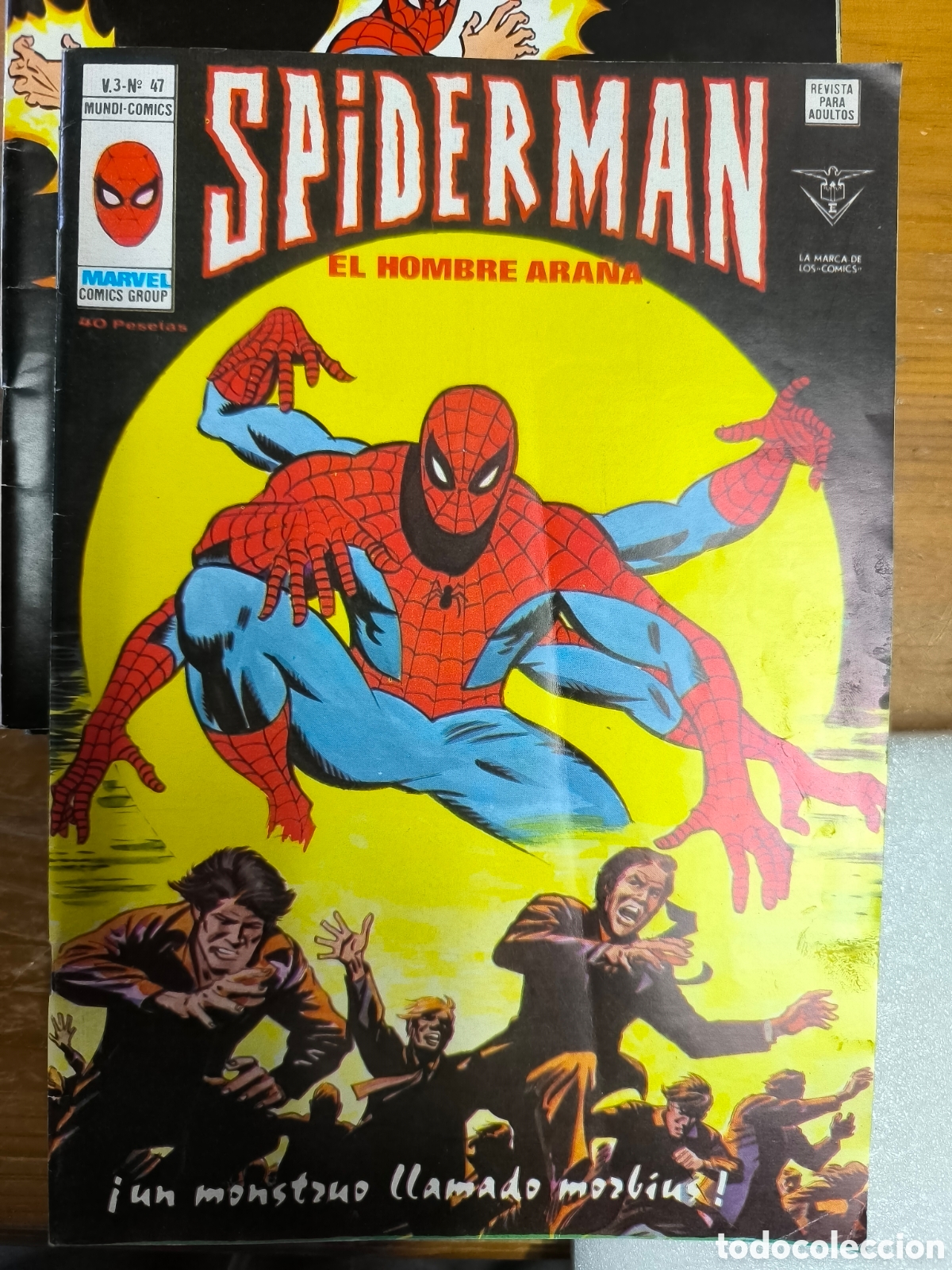 C&oacute;mics: Spiderman el hombre ara&ntilde;a un monstruo llamado morbius v&eacute;rtice n 47