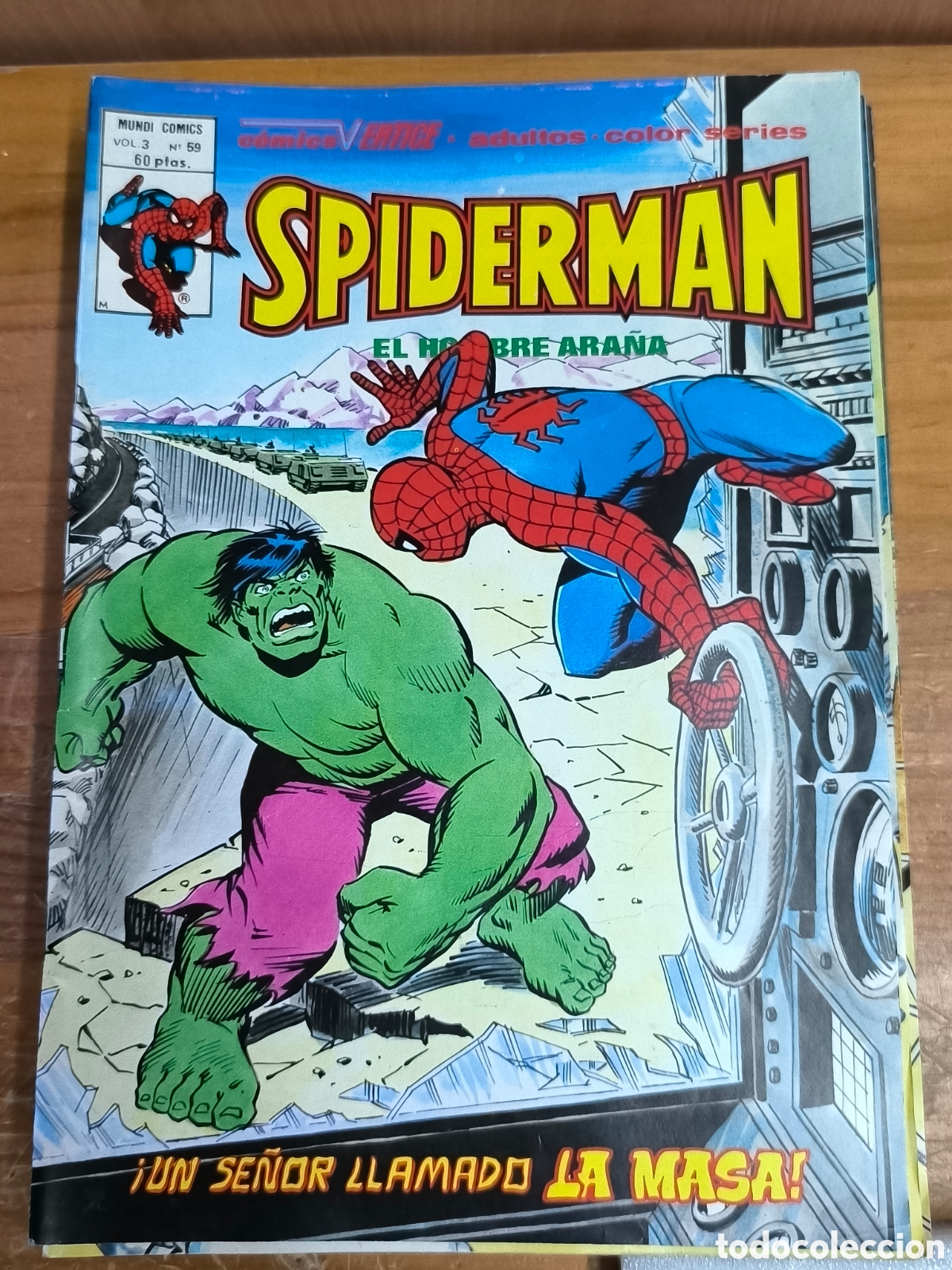 C&oacute;mics: Spiderman el hombre ara&ntilde;a un se&ntilde;or llamado la masa v&eacute;rtice 59