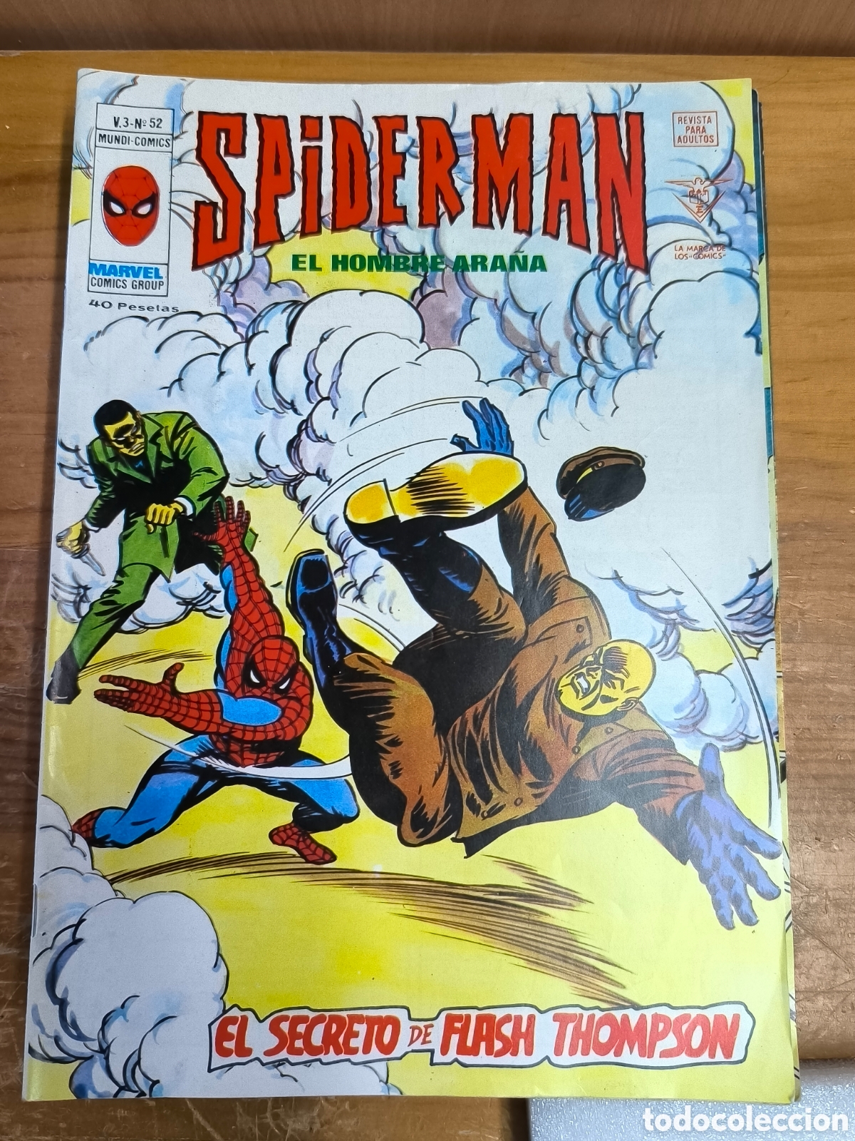C&oacute;mics: Spiderman &eacute;l hombre ara&ntilde;a el secreto de flash Thompson v&eacute;rtice n52
