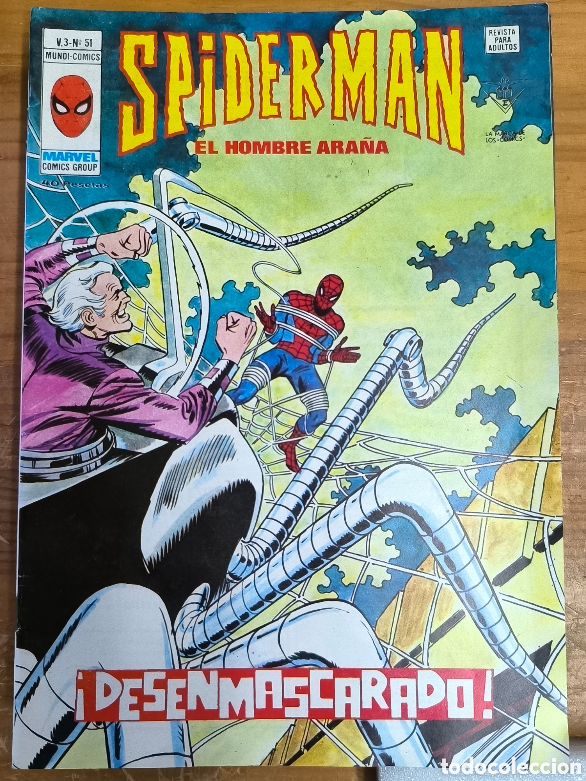 C&oacute;mics: Spiderman el hombre ara&ntilde;a desenmascarado v&eacute;rtice n 51