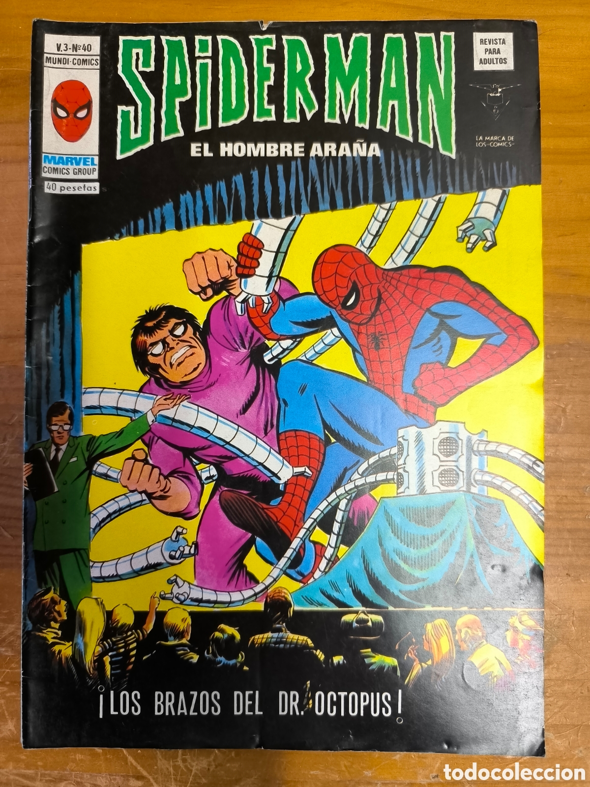 C&oacute;mics: Spiderman el hombre ara&ntilde;a los brazos del Dr. Octopus v&eacute;rtice 40