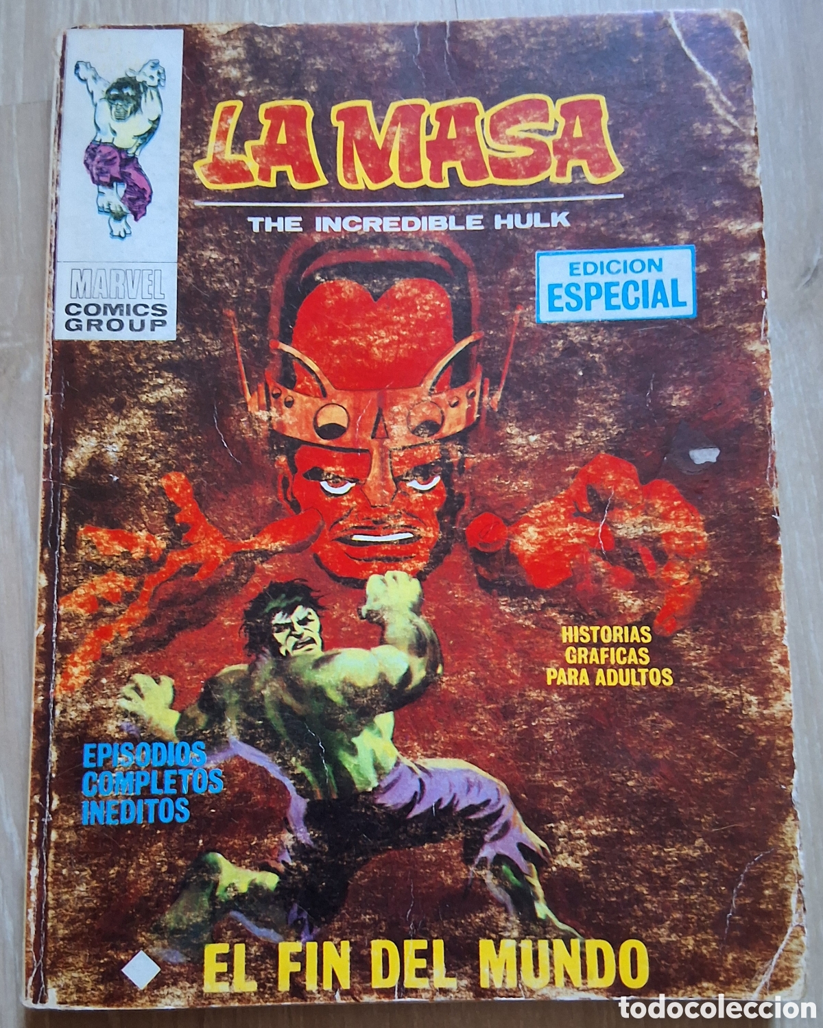C&oacute;mics: La masa comic n&uacute;mero 7 el fin del mundo a&ntilde;o 1971 edita vertice