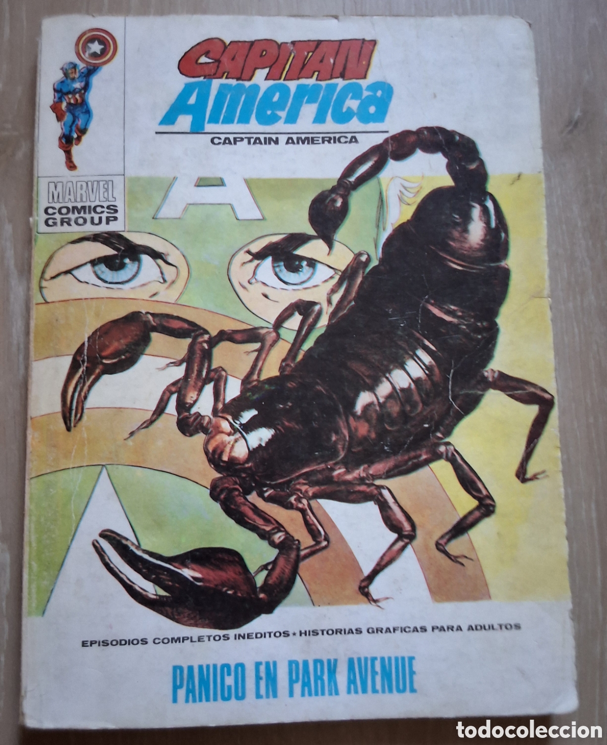 C&oacute;mics: Capitan america comic n&uacute;mero 26 p&aacute;nico en Park avenue a&ntilde;o 1972 edita vertice
