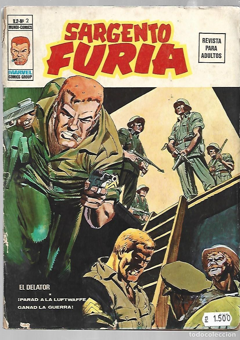 C&oacute;mics: Sargento Furia vol. 2 n&uacute;mero 2: el delator, 1974, Vertice, usado