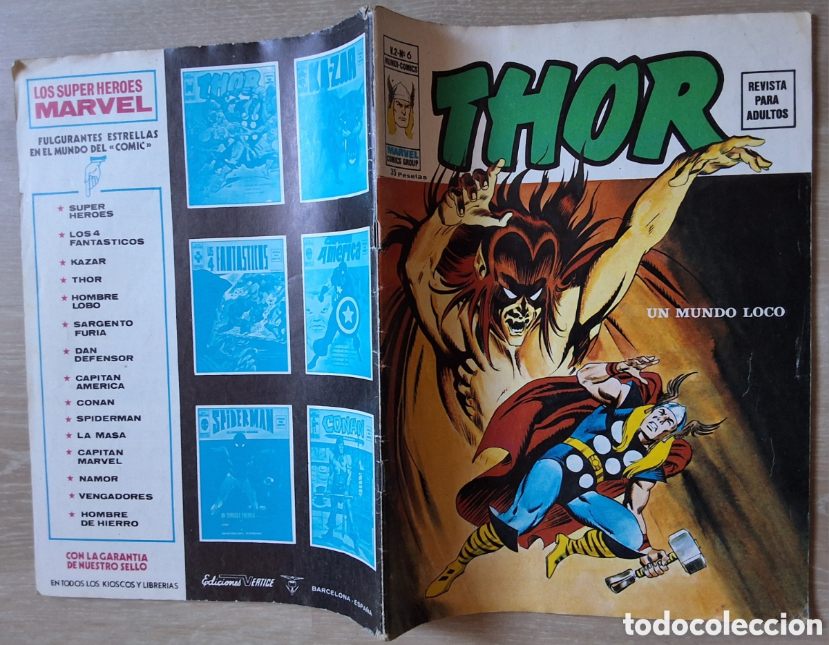 C&oacute;mics: Thor comic volumen 2 n&uacute;mero 6 edita mundi comics