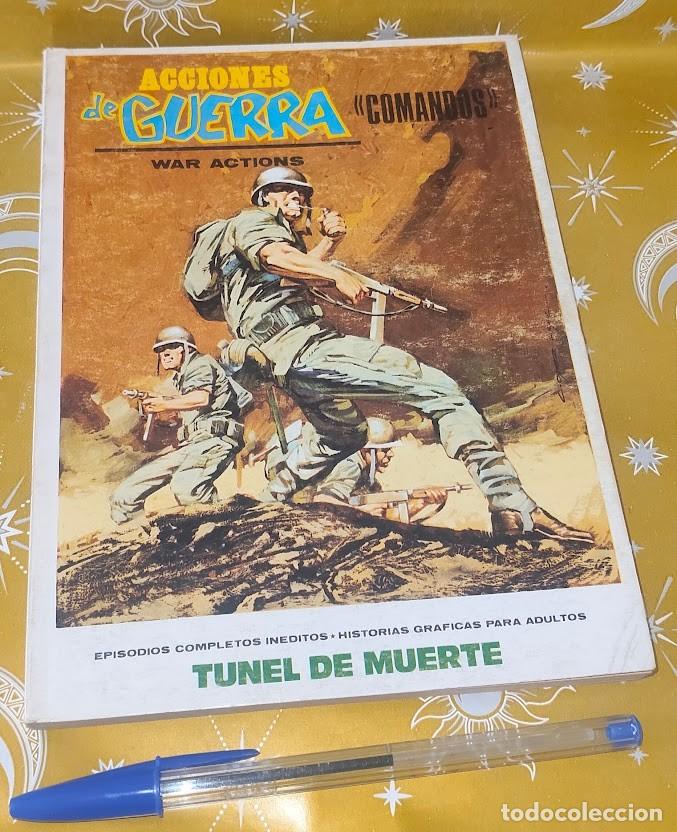 C&oacute;mics: T&uacute;nel de Muerte - Acciones de Guerra n&uacute;mero 3 War Actions &rdquo;Comandos&rdquo; - 1972 Ediciones Vertice