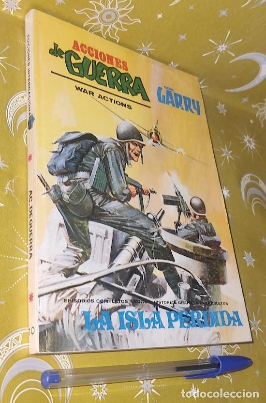 C&oacute;mics: La isla perdida - Acciones de Guerra War Actions - Con Garry - Ediciones V&eacute;rtice 1972