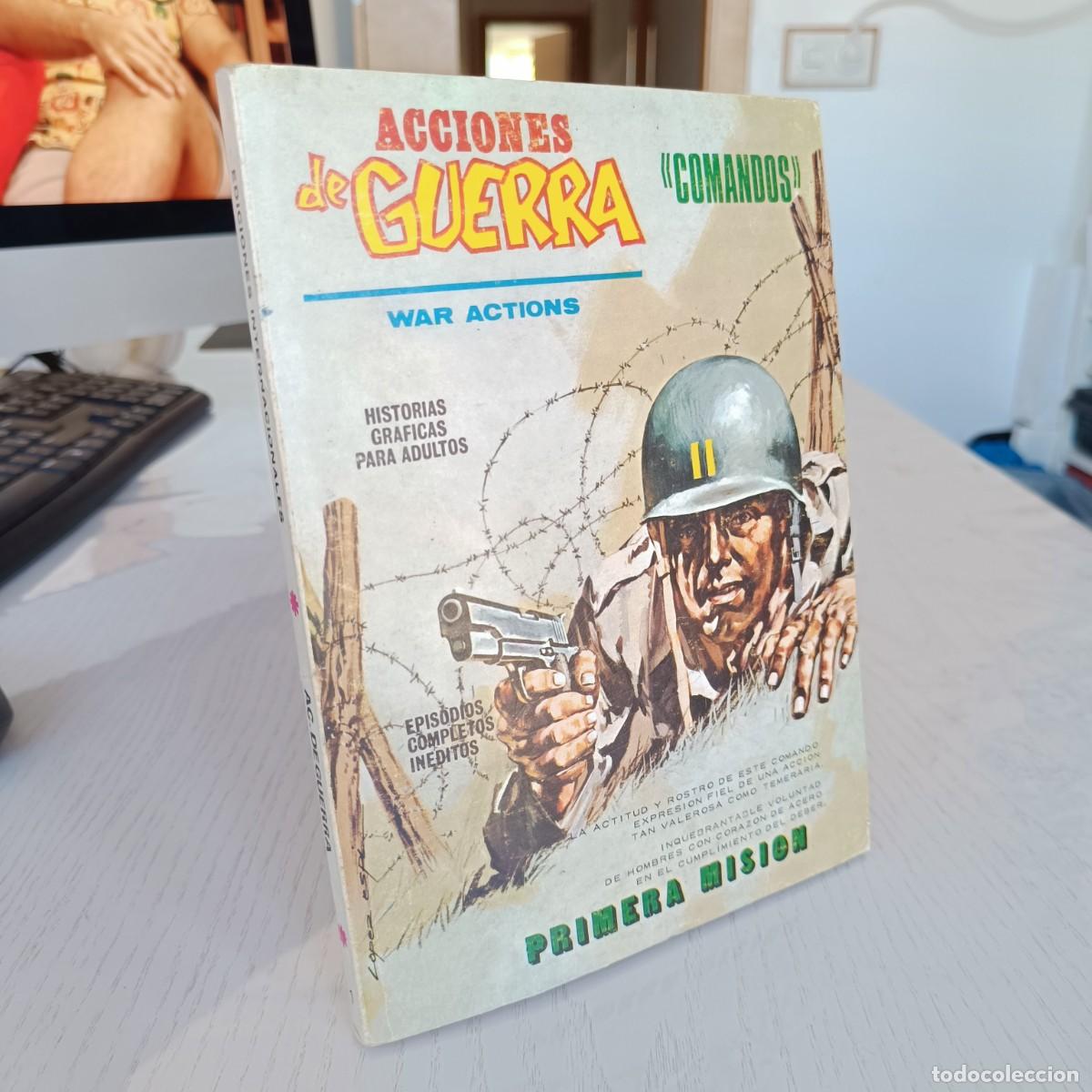 C&oacute;mics: ACCIONES DE GUERRA NUMERO 1 - TACO VERTICE EXCELENTE VER FOTOS