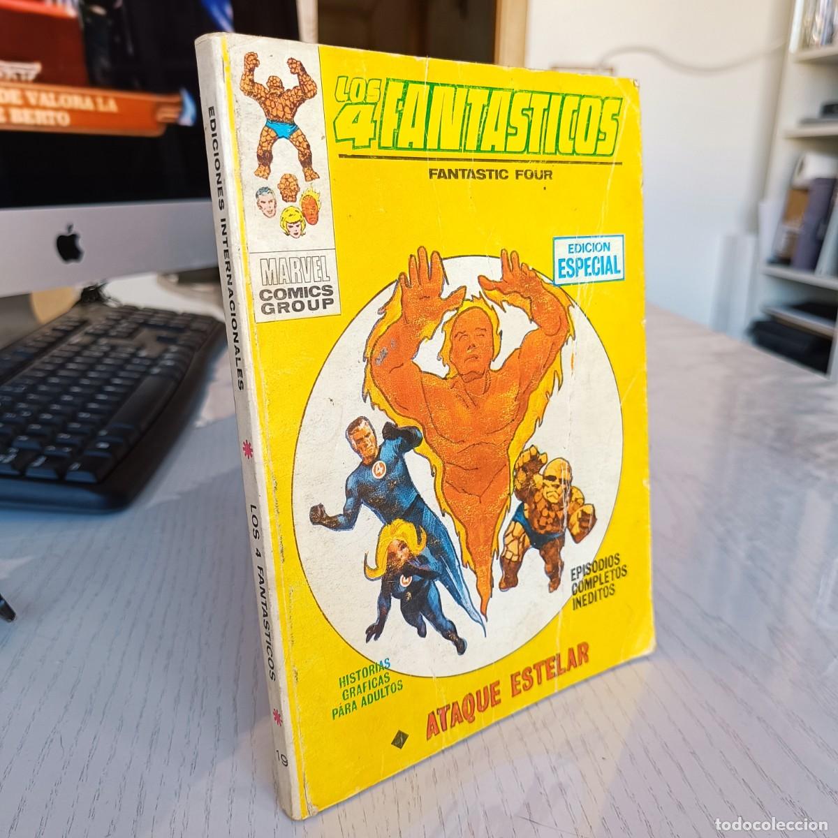 C&oacute;mics: LOS 4 FANTASTICOS NUMERO 30 VER FOTOS PORTADA PINTADA VERTICE TACO