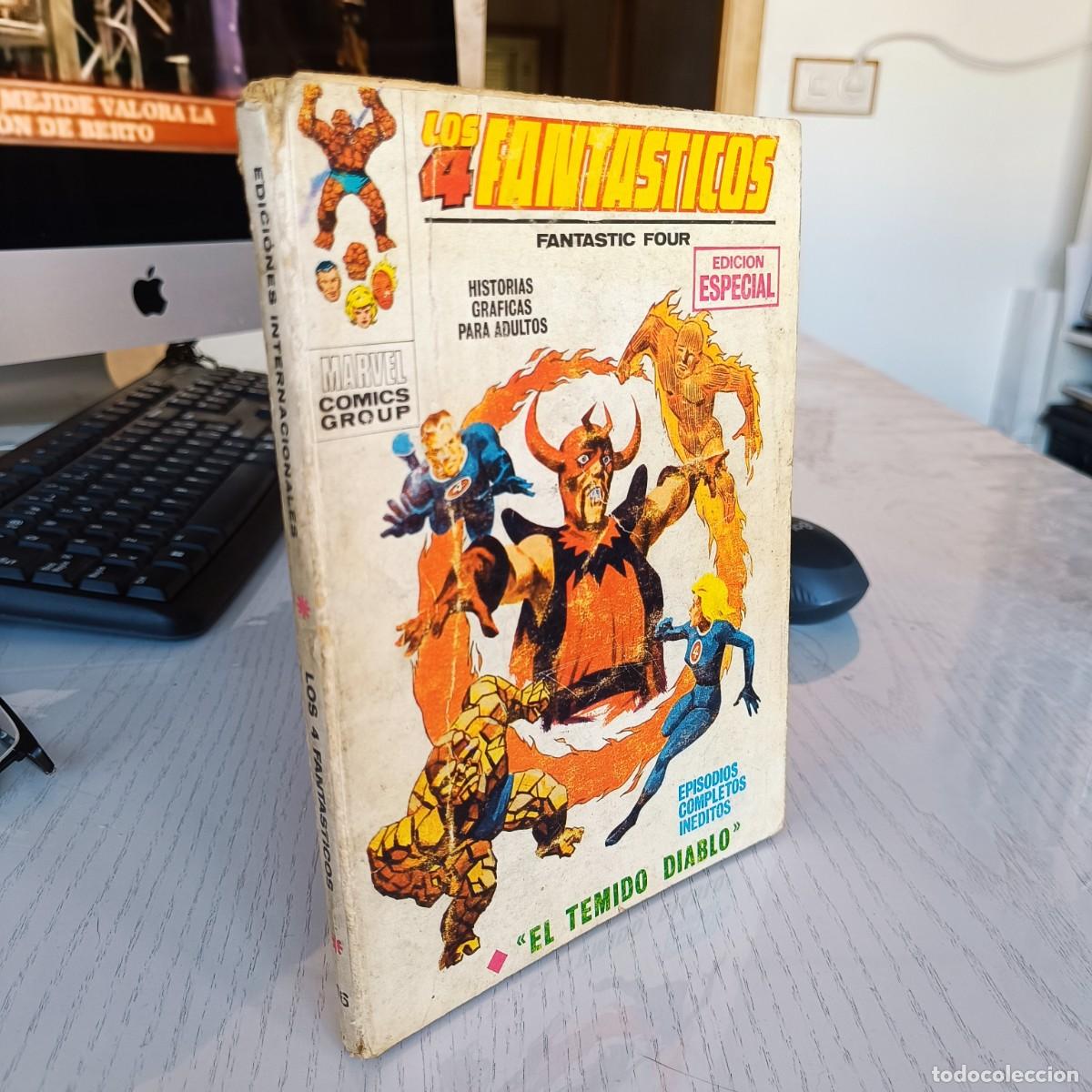 C&oacute;mics: LOS 4 FANTASTICOS NUMERO 16 VER FOTOS PORTADA PINTADA VERTICE TACO