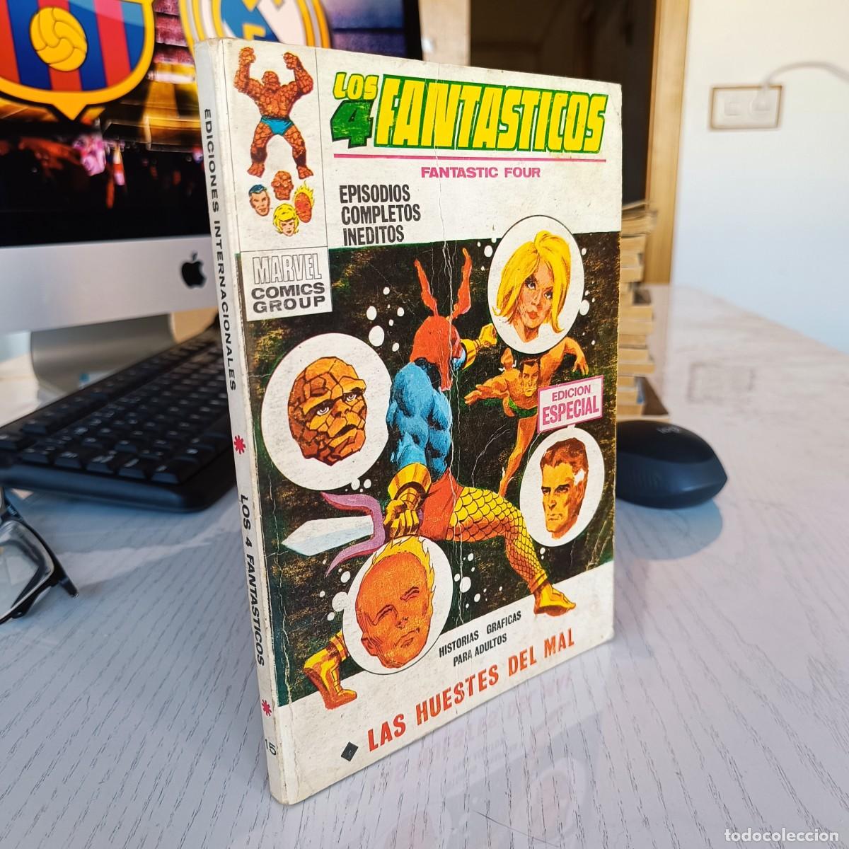C&oacute;mics: LOS 4 FANTASTICOS NUMERO 15 VER FOTOS PORTADA PINTADA VERTICE TACO