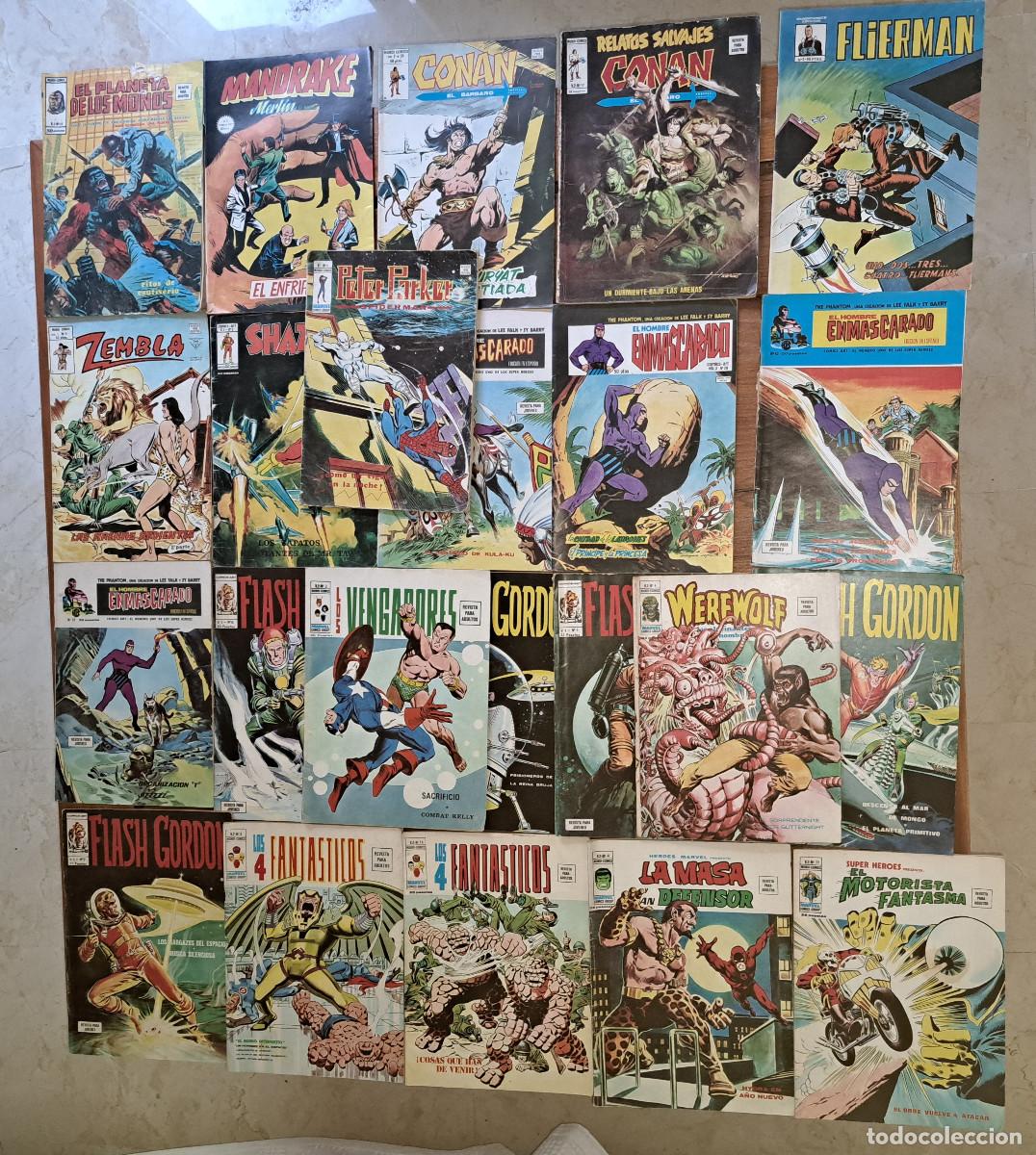 C&oacute;mics: EDICIONES VERTICE - LOTE DE 23 EJEMPLARES - LOS 4 FANT&Aacute;STICOS / LA MASA / EL MOTORISTA FANTASMA / et