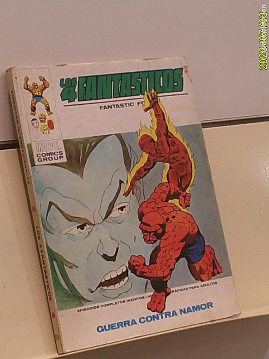 C&oacute;mics: LOS 4 FANTASTICOS N&ordm; 51 GUERRA CONTRA NAMOR MARVEL - VERTICE TACO