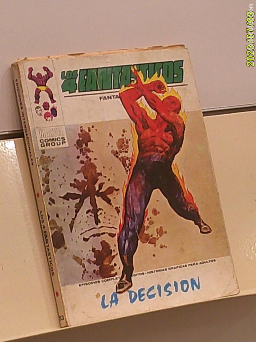 C&oacute;mics: LOS 4 FANTASTICOS N&ordm; 53 LA DECISION MARVEL - VERTICE TACO - Foto 1