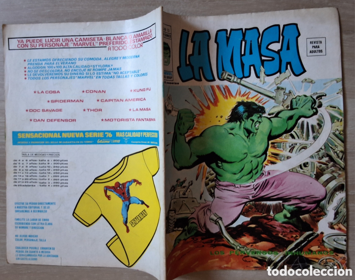 C&oacute;mics: La masa comic volumen 3 n&uacute;mero 10 edita mundi comics