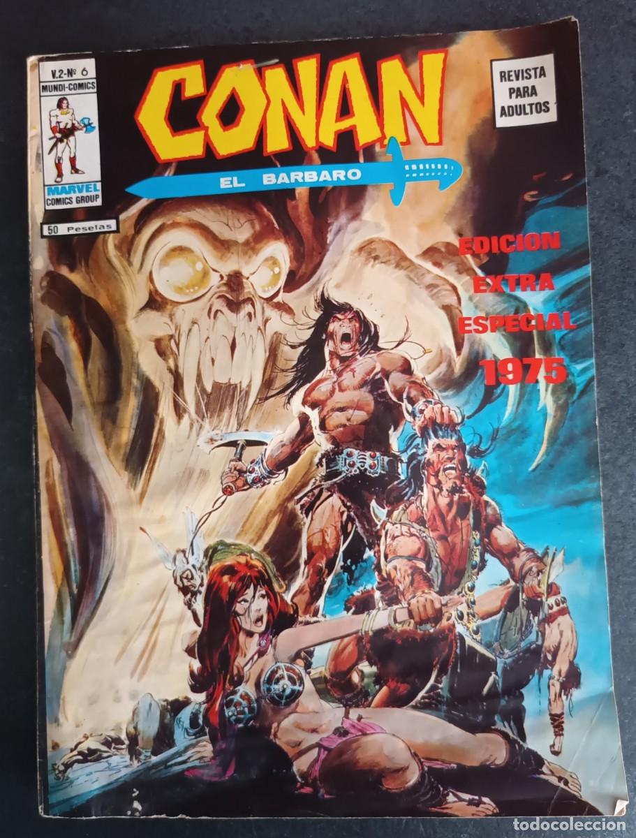 C&oacute;mics: Conan el b&aacute;rbaro n. 6. N&uacute;mero especial 1975 con Clavos Rojos y otras historias. Con defecto