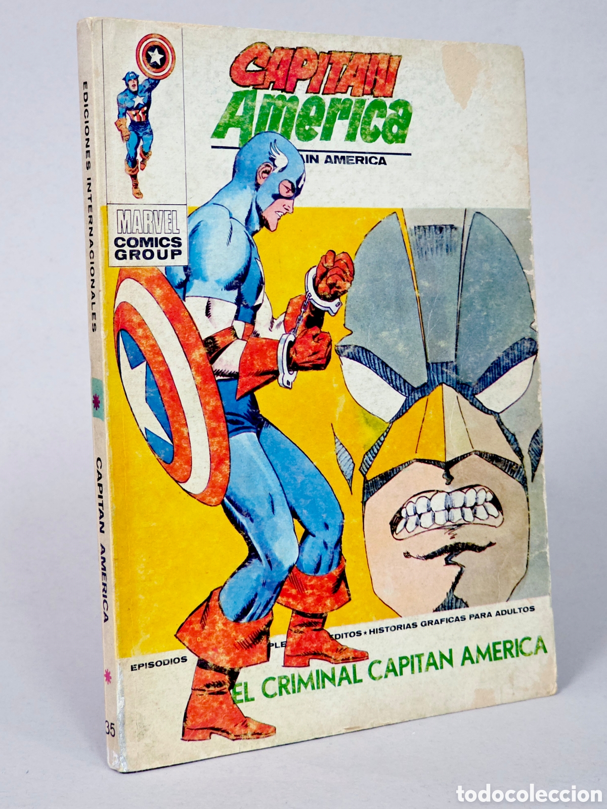 C&oacute;mics: C&Oacute;MIC CAPITAN AM&Eacute;RICA 35 EL CRIMINAL VOL.1 VERTICE MARVEL TACO VOLUMEN NORMAL ESTADO