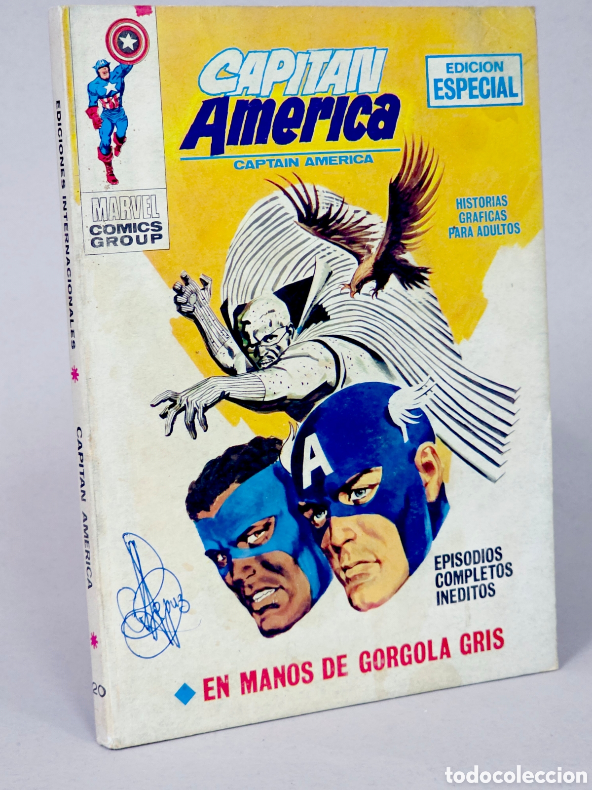 C&oacute;mics: C&Oacute;MIC CAPITAN AM&Eacute;RICA 20 EN MANOS DE G&Oacute;RGOLA VOL.1 VERTICE MARVEL TACO VOLUMEN NORMAL/BUEN ESTADO