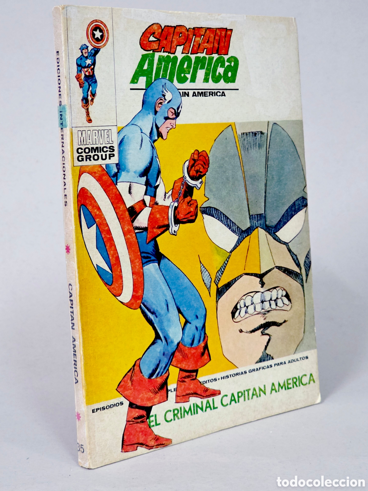 C&oacute;mics: C&Oacute;MIC CAPITAN AM&Eacute;RICA 35 EL CRIMINAL VOL.1 VERTICE MARVEL TACO VOLUMEN NORMAL ESTADO