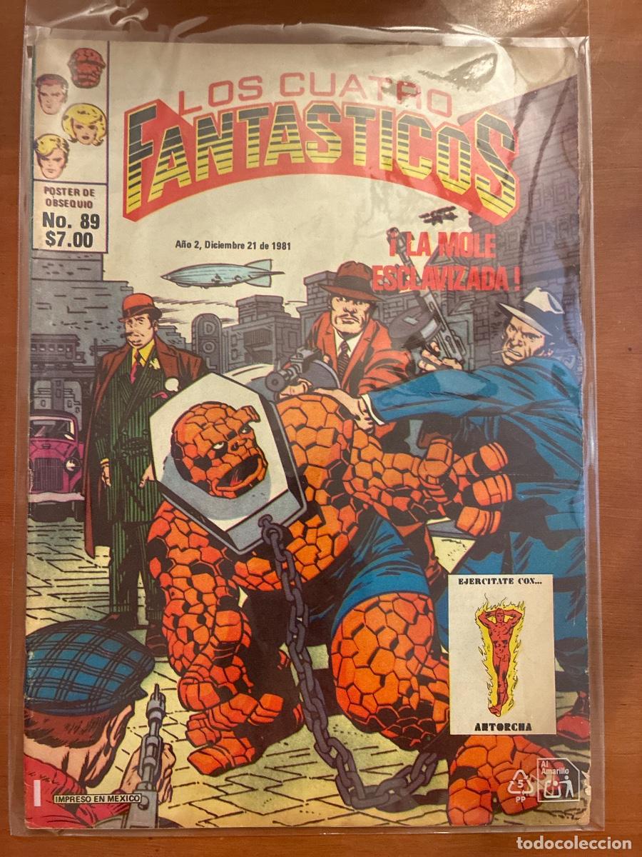 C&oacute;mics: LOS CUATRO FANT&Aacute;STICOS. Num. 89. Stan Lee. Jack Kirby. Adapt&oacute; R. Bastien. ED. NOVEDADES. M&Eacute;XICO