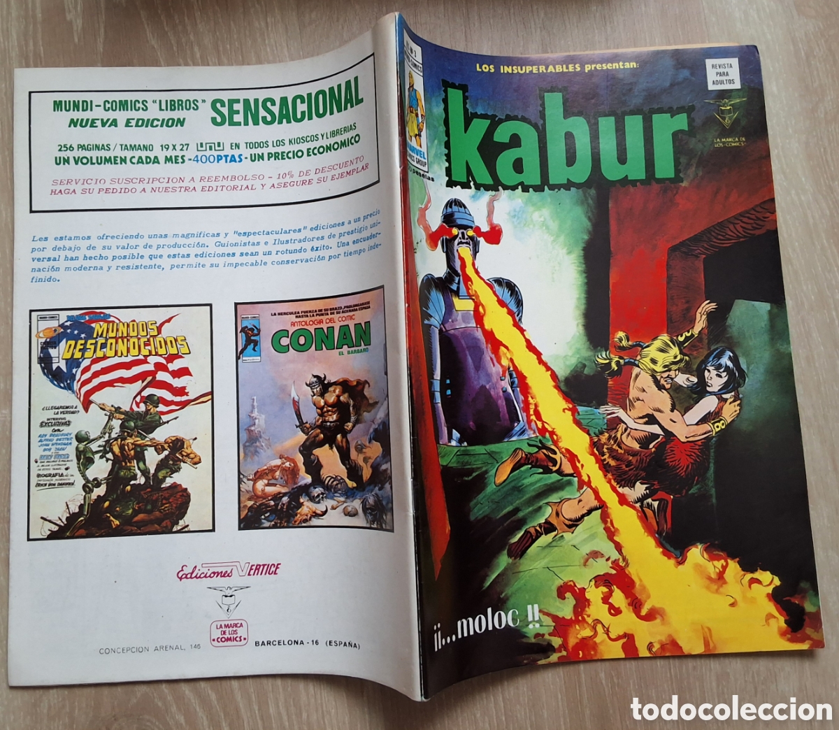 C&oacute;mics: Kabur los insuperables comic n&uacute;mero 3 edita mundi comics