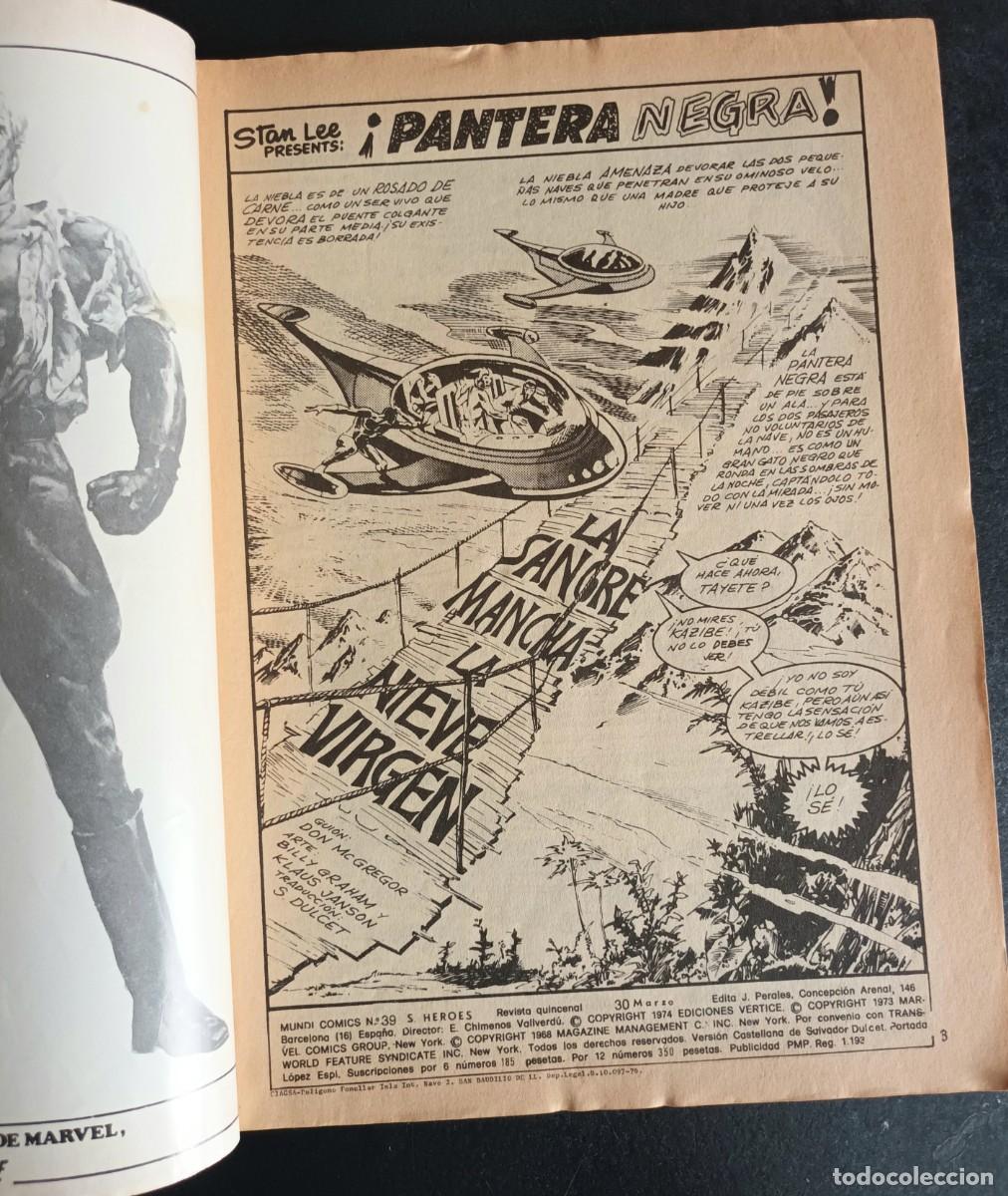 C&oacute;mics: Superh&eacute;roes presenta vol. 2 n. 39. Pantera Negra. V&eacute;rtice - Foto 2