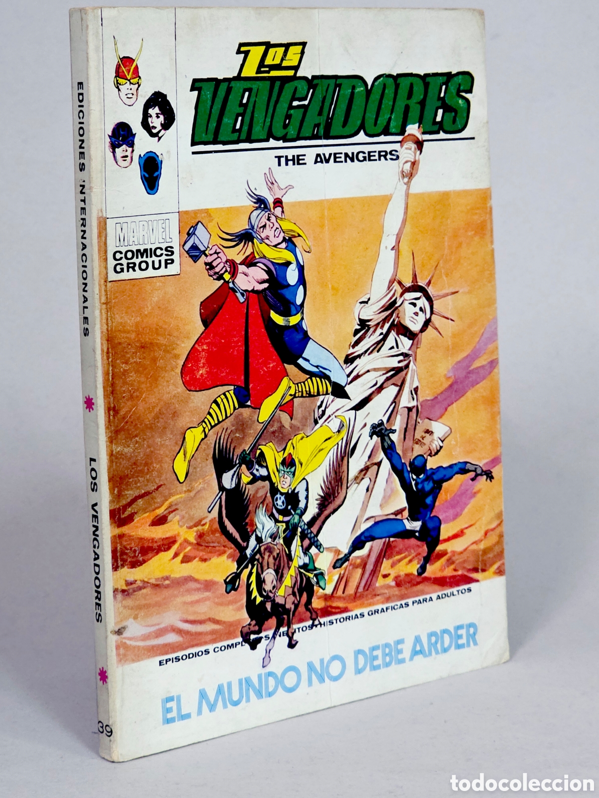 C&oacute;mics: C&Oacute;MIC LOS VENGADORES 39 EL MUNDO NO DEBE ARDER VOL.1 VERTICE MARVEL TACO VOLUMEN 1 NORMAL ESTADO
