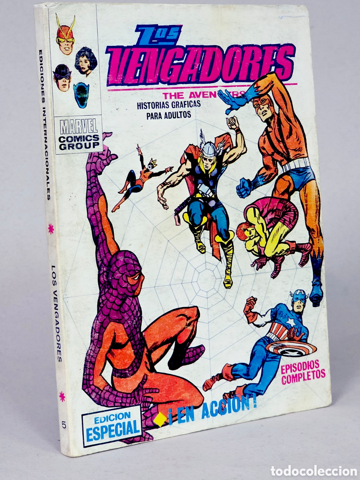C&oacute;mics: C&Oacute;MIC LOS VENGADORES 5 EN ACCI&Oacute;N VOL.1 VERTICE MARVEL TACO VOLUMEN 1 MUY BUEN ESTADO