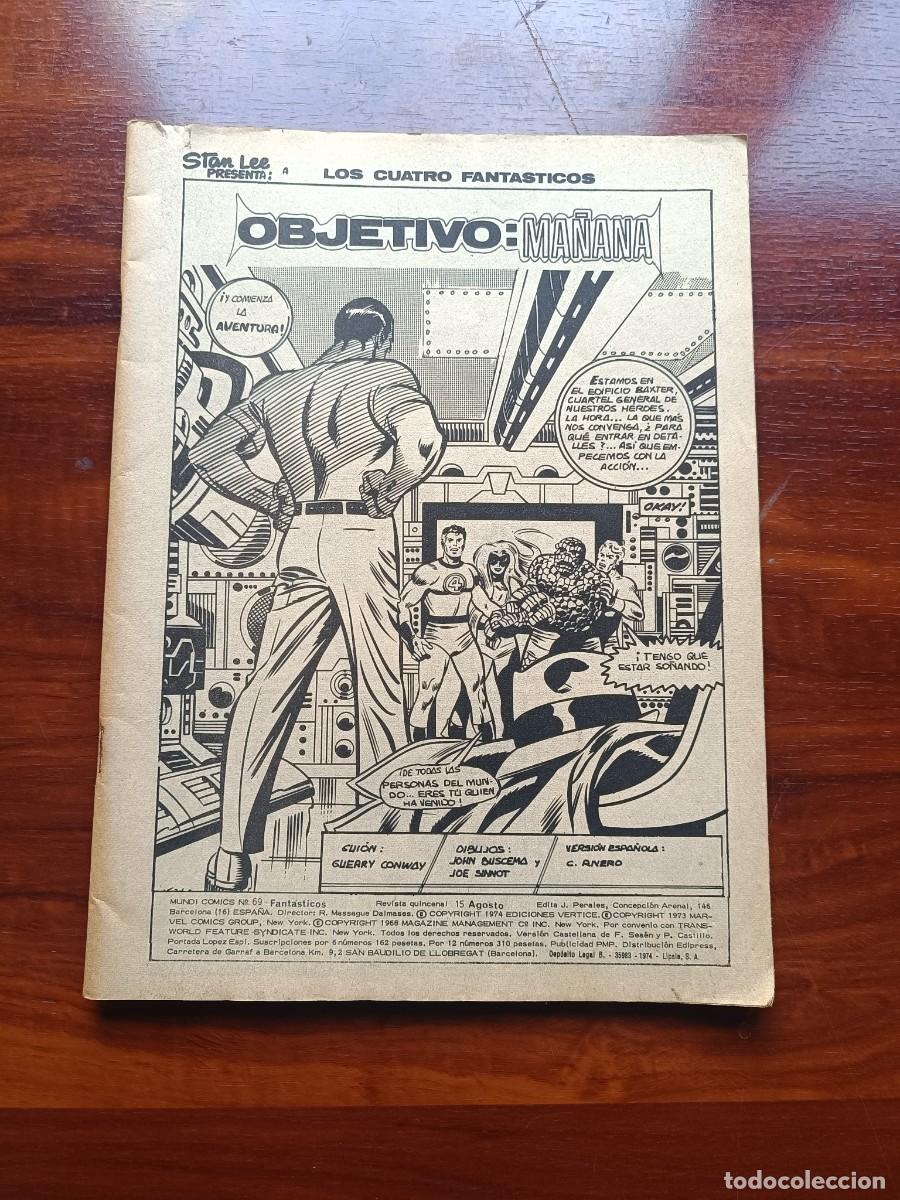 C&oacute;mics: LOS CUATRO 4 FANTASTICOS VOLUMEN 2 NUMERO 2 OBJETIVO MA&Ntilde;ANA - EDICIONES VERTICE - VER FOTOS