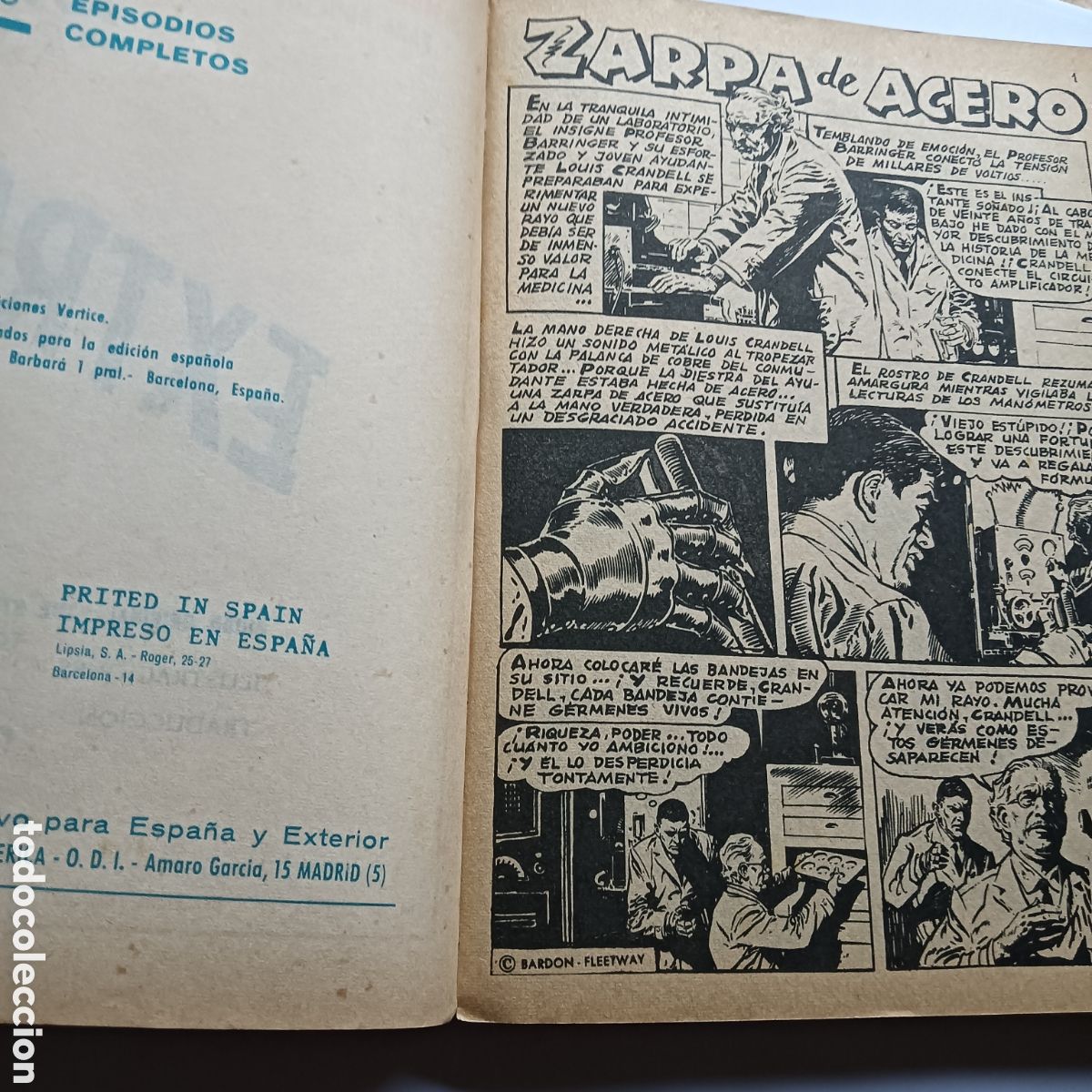 C&oacute;mics: ZARPA DE ACERO N&Uacute;M 1 TACO 159 PAGINAS - Foto 6