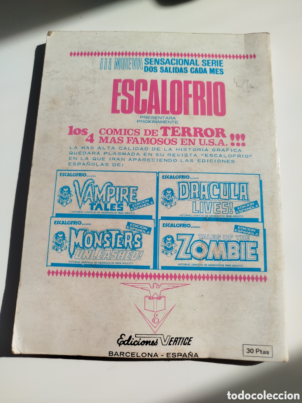 C&oacute;mics: C&oacute;mic Tenax n&ordm; 8 - Ediciones V&eacute;rtice (1972) Vintage - Foto 2