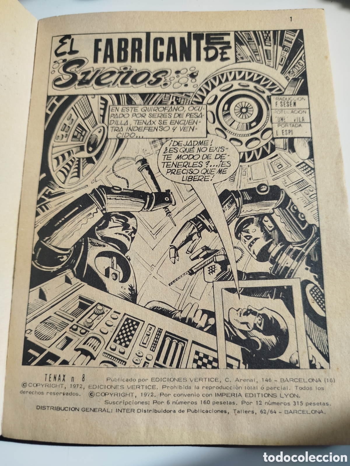 C&oacute;mics: C&oacute;mic Tenax n&ordm; 8 - Ediciones V&eacute;rtice (1972) Vintage - Foto 5