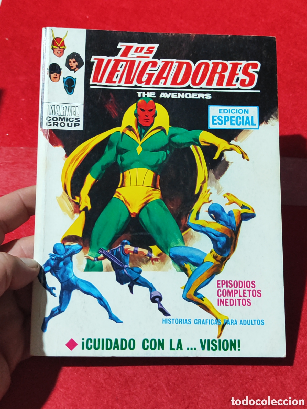 C&oacute;mics: Muy buen estado los Vengadores 25 cuidado con la visi&oacute;n Vertice
