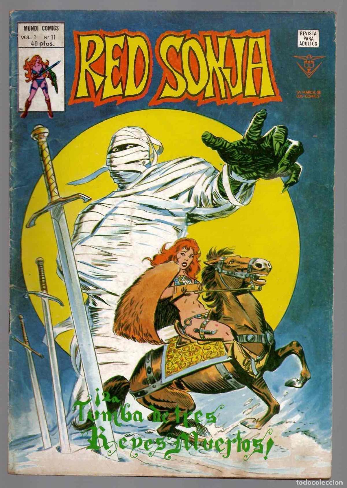 C&oacute;mics: RED SONJA VOL. 1 N&ordm; 11. MUNDI COMICS VERTICE A&Ntilde;O 1979