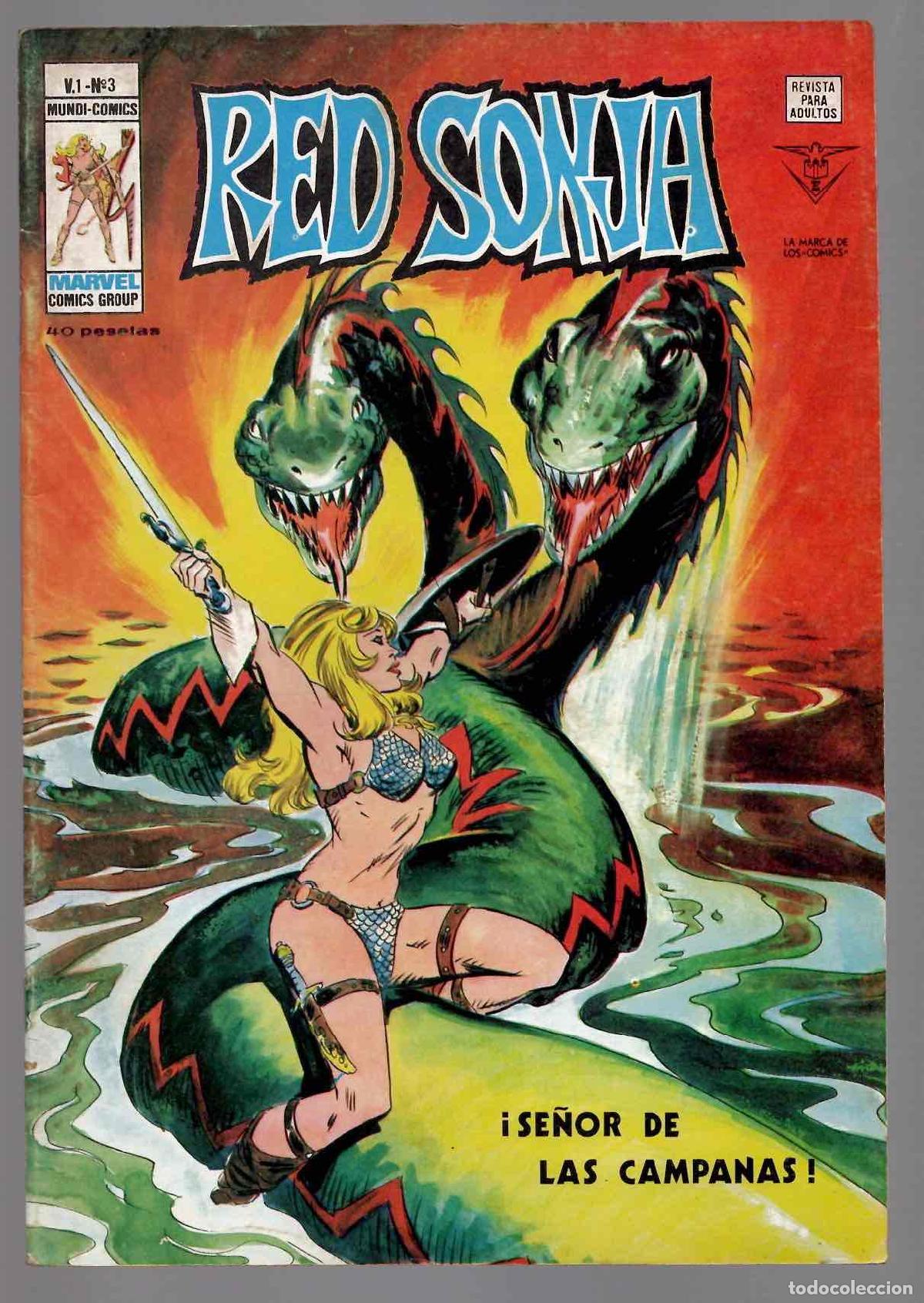 C&oacute;mics: RED SONJA VOL. 1 N&ordm; 3 SE&Ntilde;OR DE LAS CAMPANAS. MUNDI COMICS VERTICE A&Ntilde;O 1978