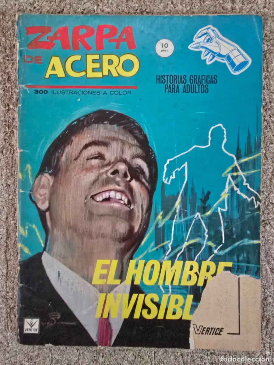 C&oacute;mics: Zarpa de Acero 1.El Hombre Invisible.Vertice 10 ptas