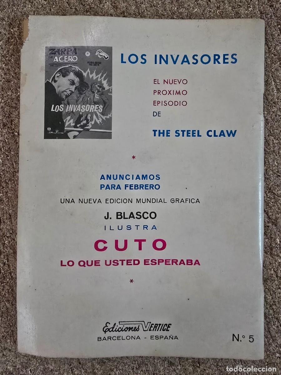 C&oacute;mics: Zarpa de Acero 5.Jaque Mate.Vertice 10 ptas - Foto 2